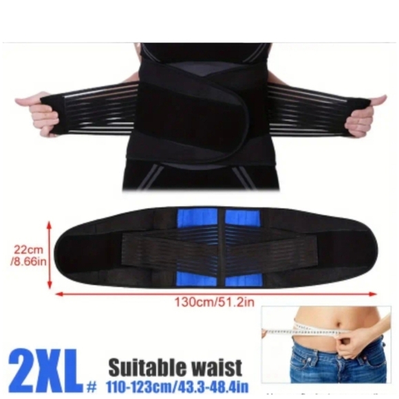 1pc Adjustable Double Pull Lumbar Support Belts - Picture 5 of 5